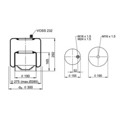 PULMON DE SUSPENSION 4390 UNA TOMA