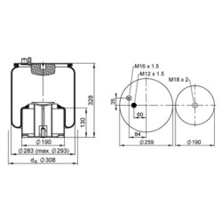 PULMON DE SUSPENSION 4883 N1P06 MAN