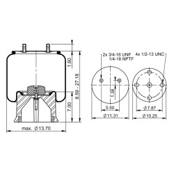 PULMON DE SUSPENSION 11 10.5-22 A 856 CT